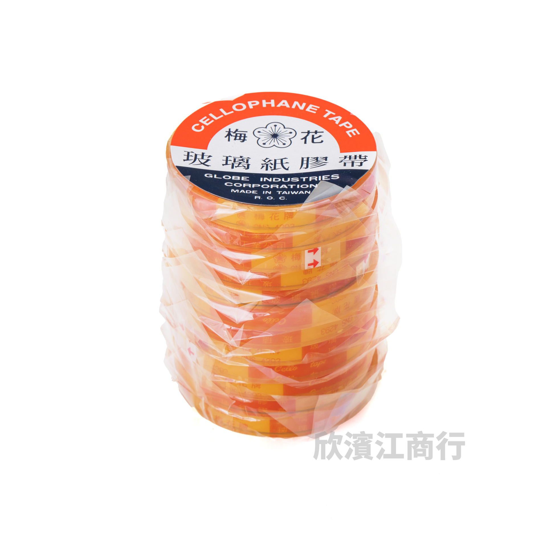 【梅花牌】玻璃紙膠帶 1束12捲(19mm規格)