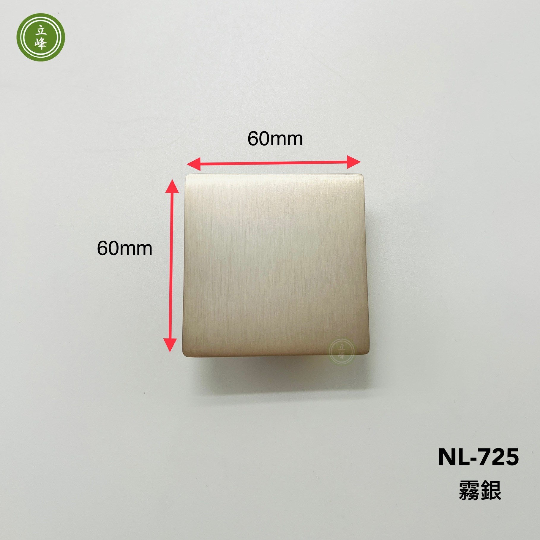 NL-725 正面鎖｜背面鎖｜對鎖（霧銀色）