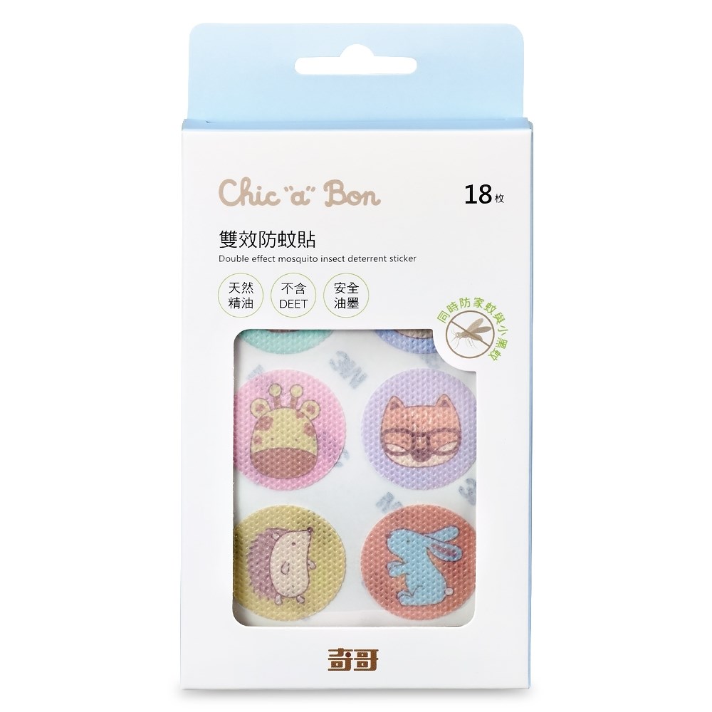 奇哥 可愛動物雙效防蚊貼