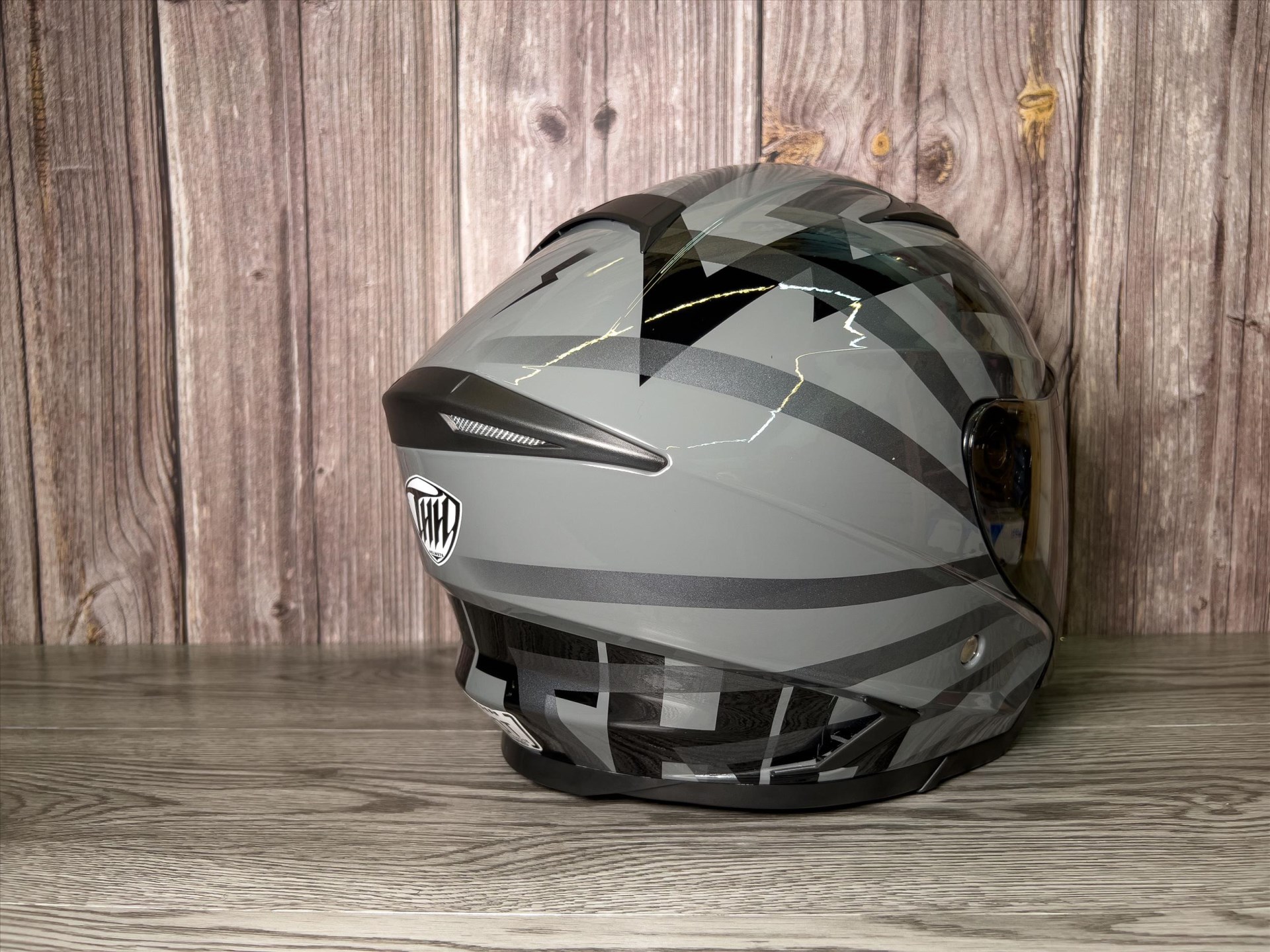 《遠古騎士》THH T560N-THOR索爾 深灰/黑銀灰 雙鏡片 雙D扣 內襯全可拆洗 半罩安全帽