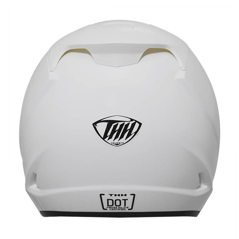 《遠古騎士》THH T500N 素色 白色 大殼 大頭圍 內襯可拆洗 半罩安全帽