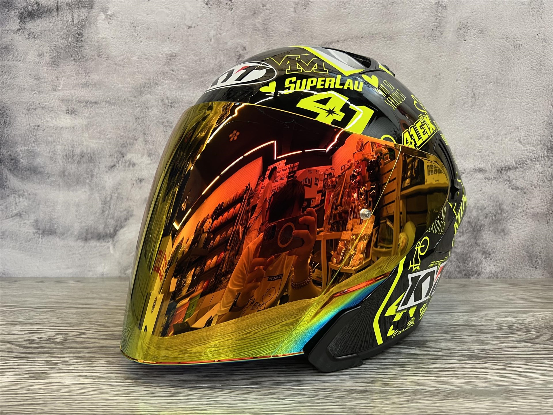 《遠古騎士》KYT NFJ 多層膜電鍍紅 半罩原廠專用鏡片 抗UV400 耐磨抗刮 KYT 安全帽鏡片