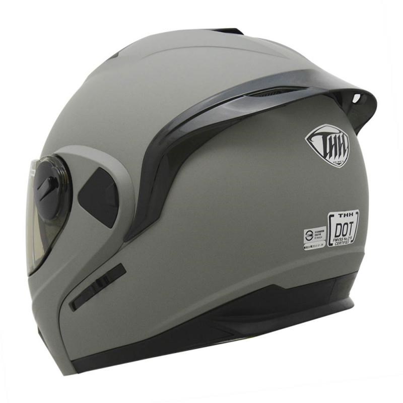 《遠古騎士》THH T-797N 素色 平光水泥灰 內墨鏡 可樂帽 安全帽 全可拆