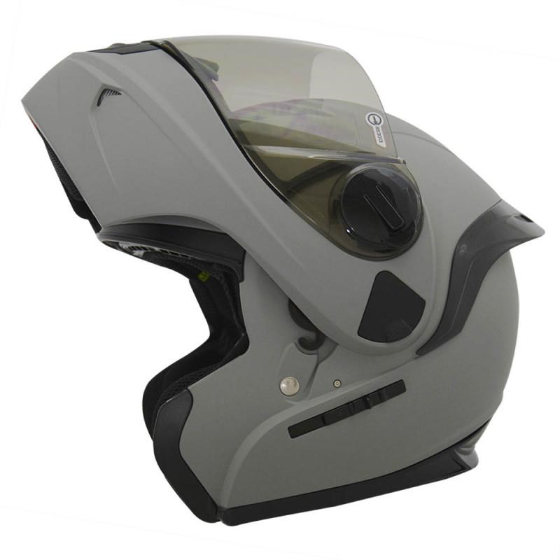 《遠古騎士》THH T-797N 素色 平光水泥灰 內墨鏡 可樂帽 安全帽 全可拆