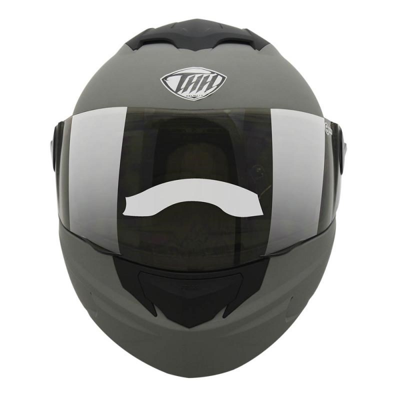 《遠古騎士》THH T-797N 素色 平光水泥灰 內墨鏡 可樂帽 安全帽 全可拆