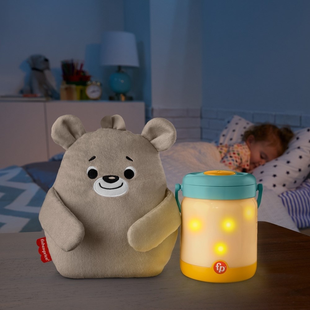 奇哥 Fisher price 費雪 安撫小熊奶瓶投影夜燈