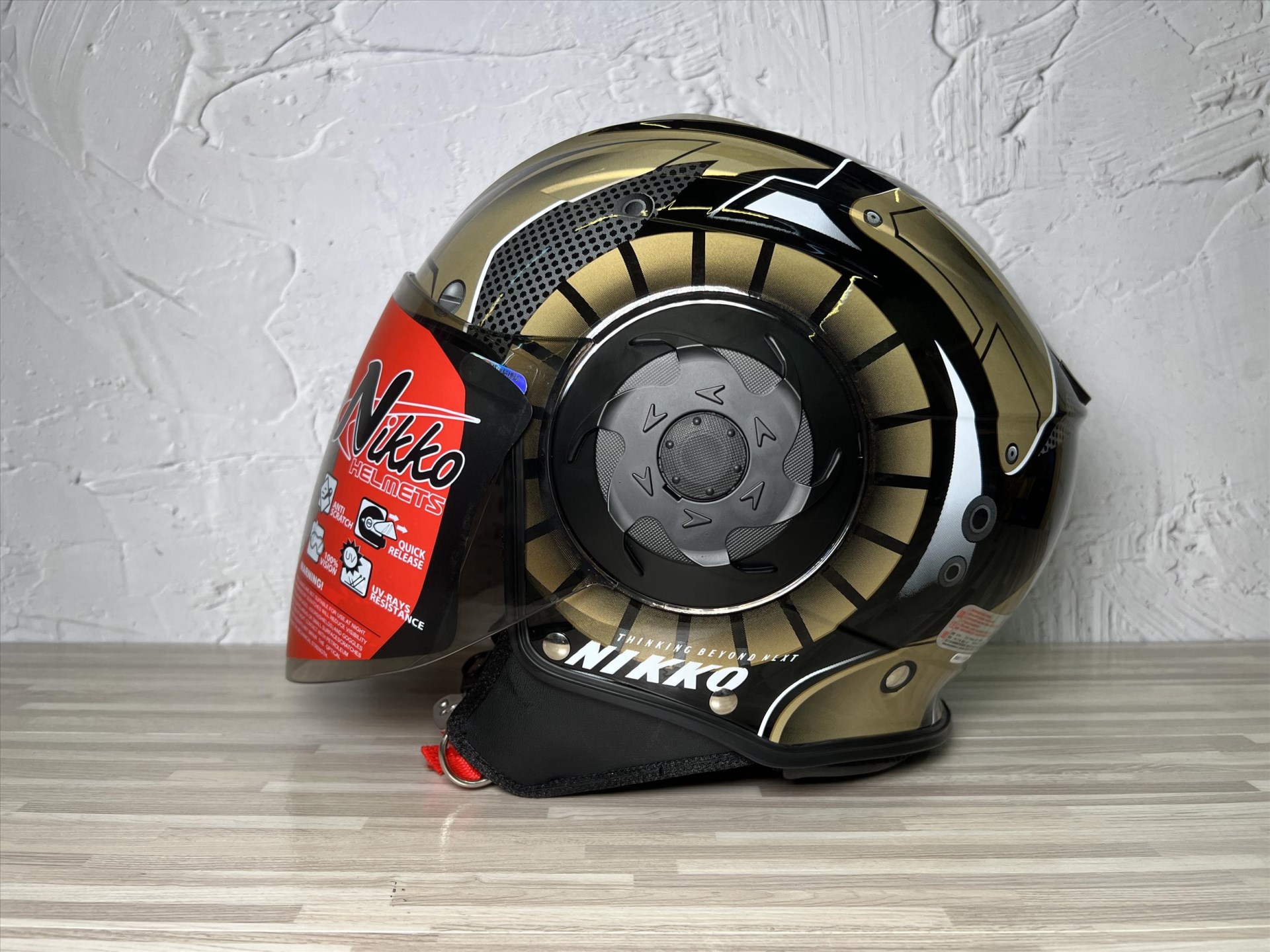 《遠古騎士》Nikko N-554 II #8 金剛 古銅金 雙鏡片 安全帽