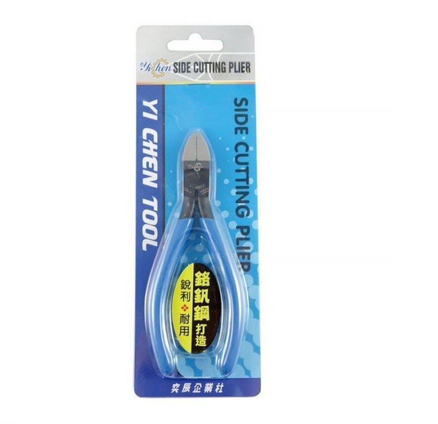 YiChen 鉻釩鋼打造 5吋 斜口鉗 塑膠鉗 (YI-0023)