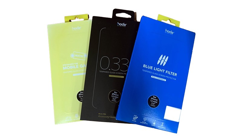 hoda iPhone 12 mini 2.5D窄黑邊抗藍光玻璃保護貼