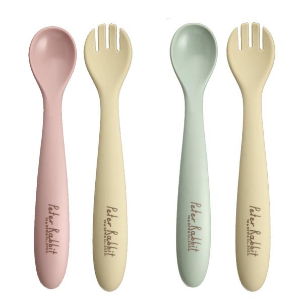 奇哥 比得兔矽膠湯叉餐具組 學習餐具