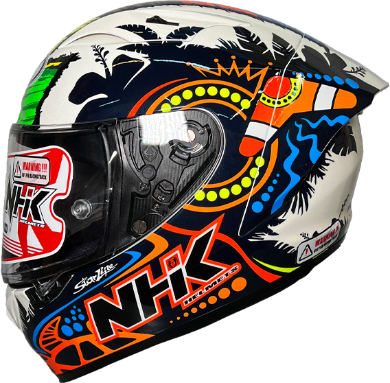 《遠古騎士》NHK GP-R Tech REMI GARDNER #3 珍珠白 選手帽 全罩式安全帽