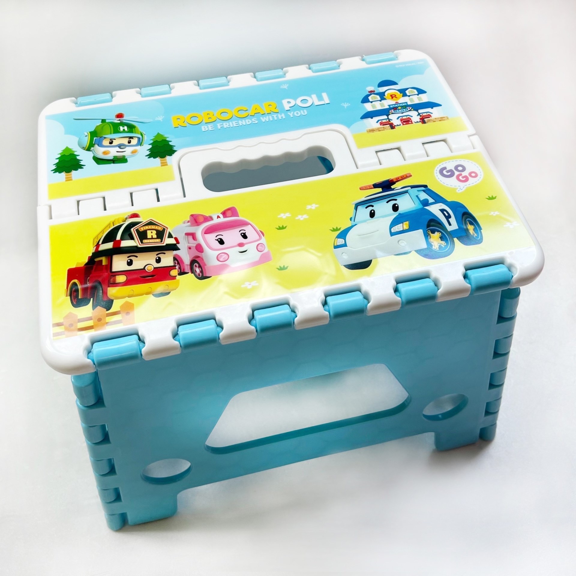 【虹斌】KITTY&波力 輕巧收納摺疊椅-2色