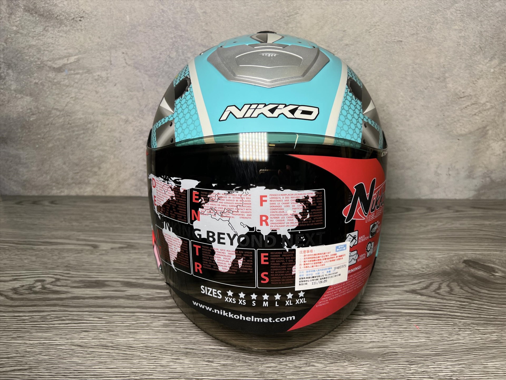 《遠古騎士》Nikko N557 N-557 鯊魚輕裝甲Ver. 湖水青銅 半罩式 內墨鏡 安全帽