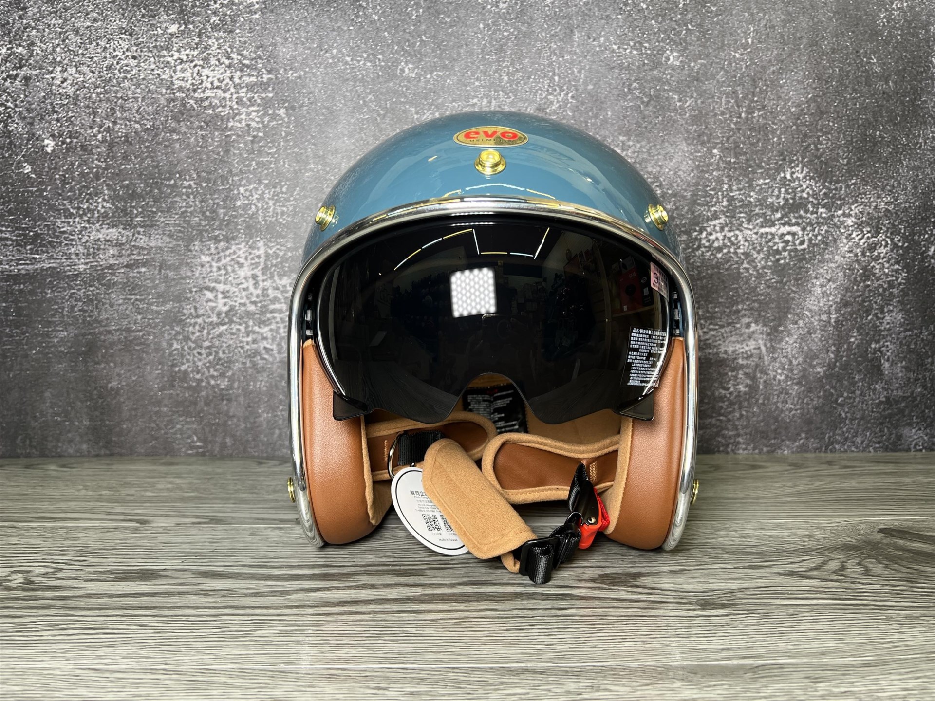 《遠古騎士》EVO CA312S/CA312 維納斯VENUS 鴨母藍 安全帽復古騎士帽