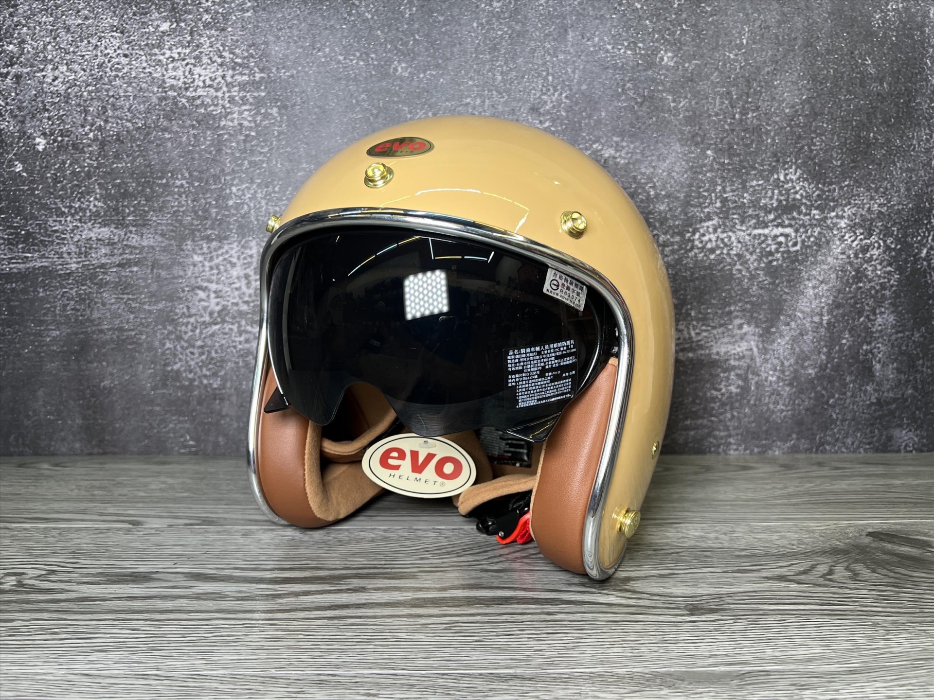 《遠古騎士》EVO CA312S/CA312 維納斯VENUS 淺駝色 安全帽復古騎士帽