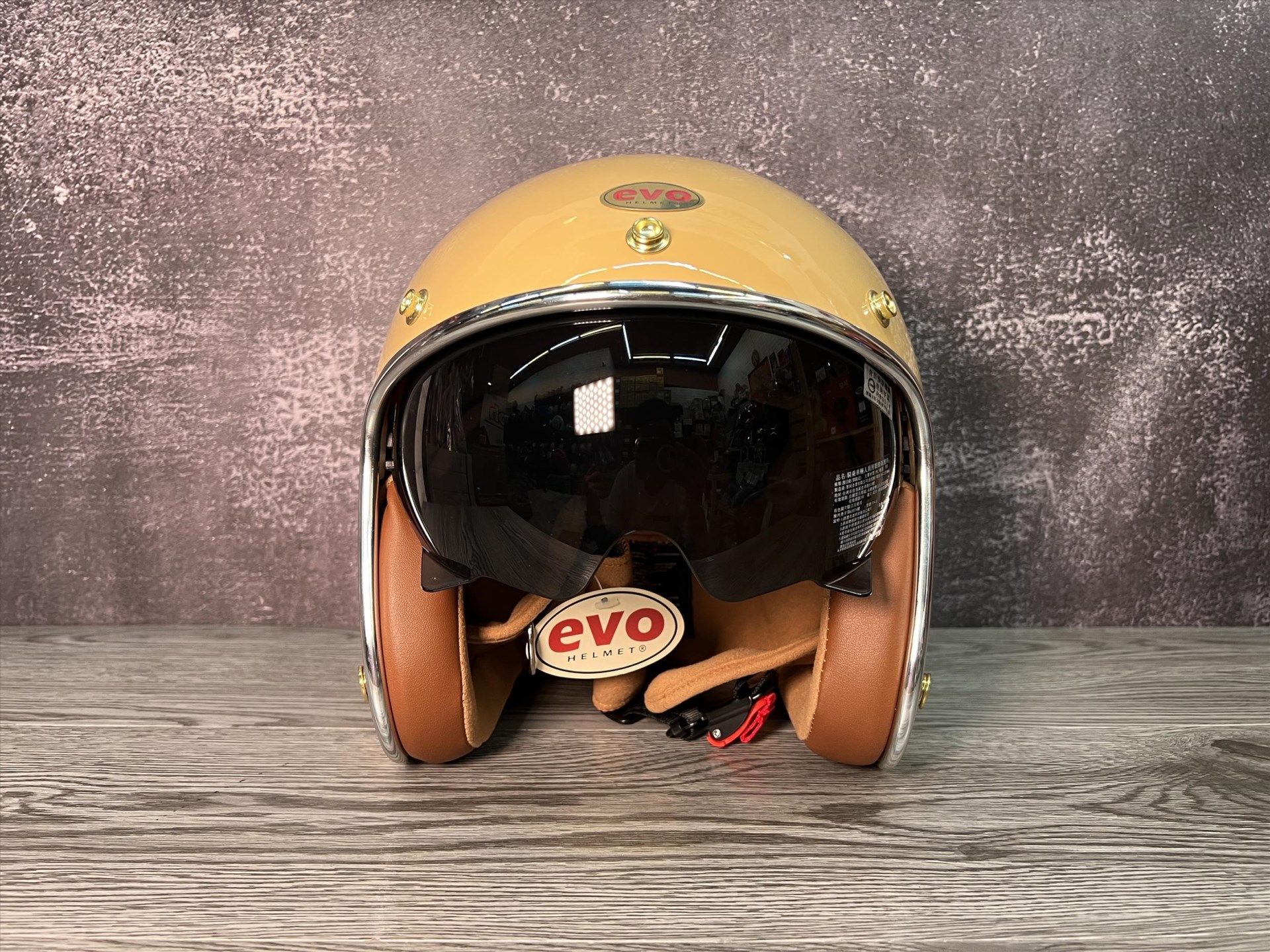 《遠古騎士》EVO CA312S/CA312 維納斯VENUS 淺駝色 安全帽復古騎士帽