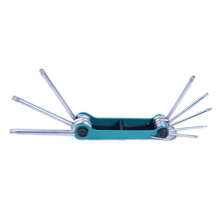 8PK-021L  摺疊型星孔扳手組(8支組)