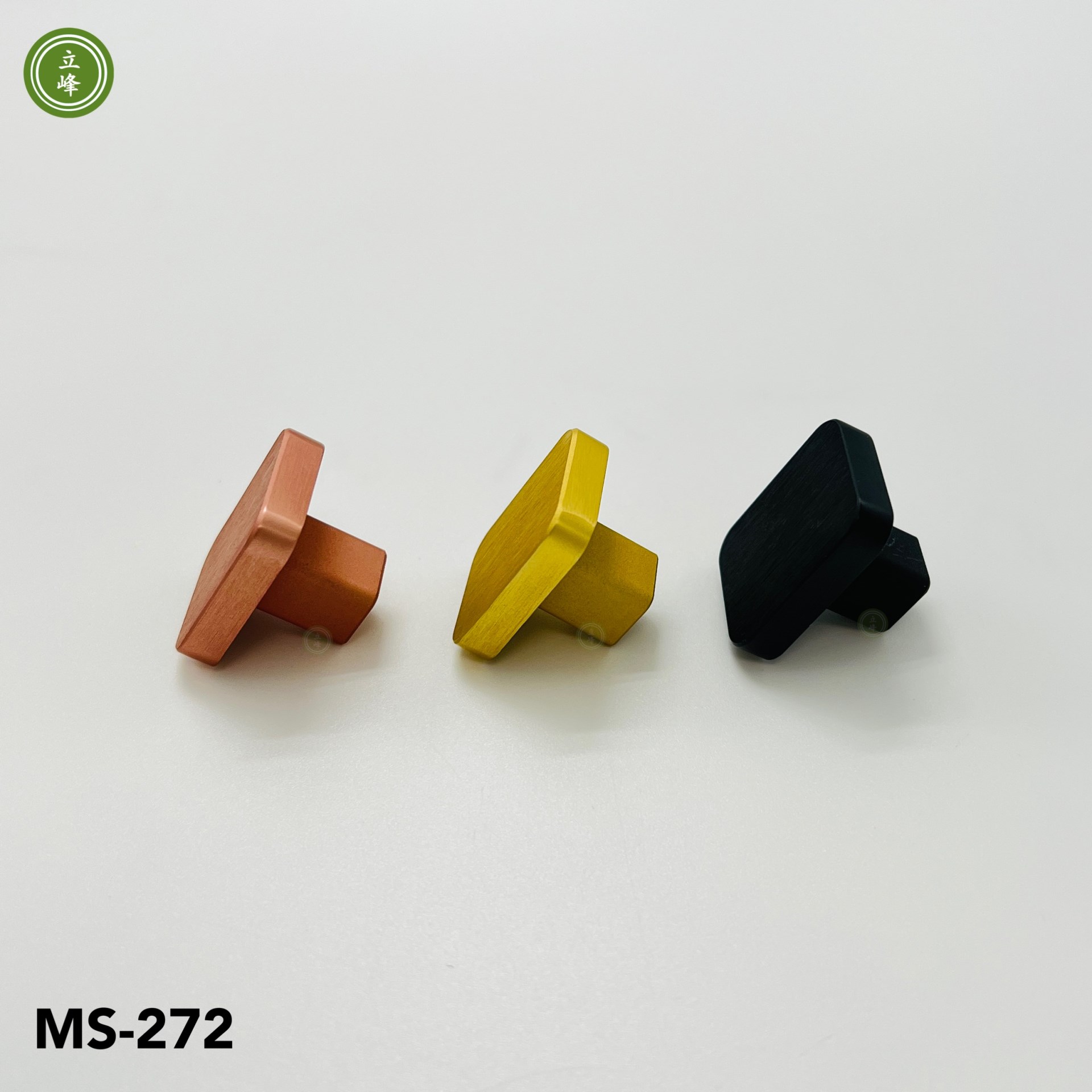 MS-272【黑色】方形 單顆把手