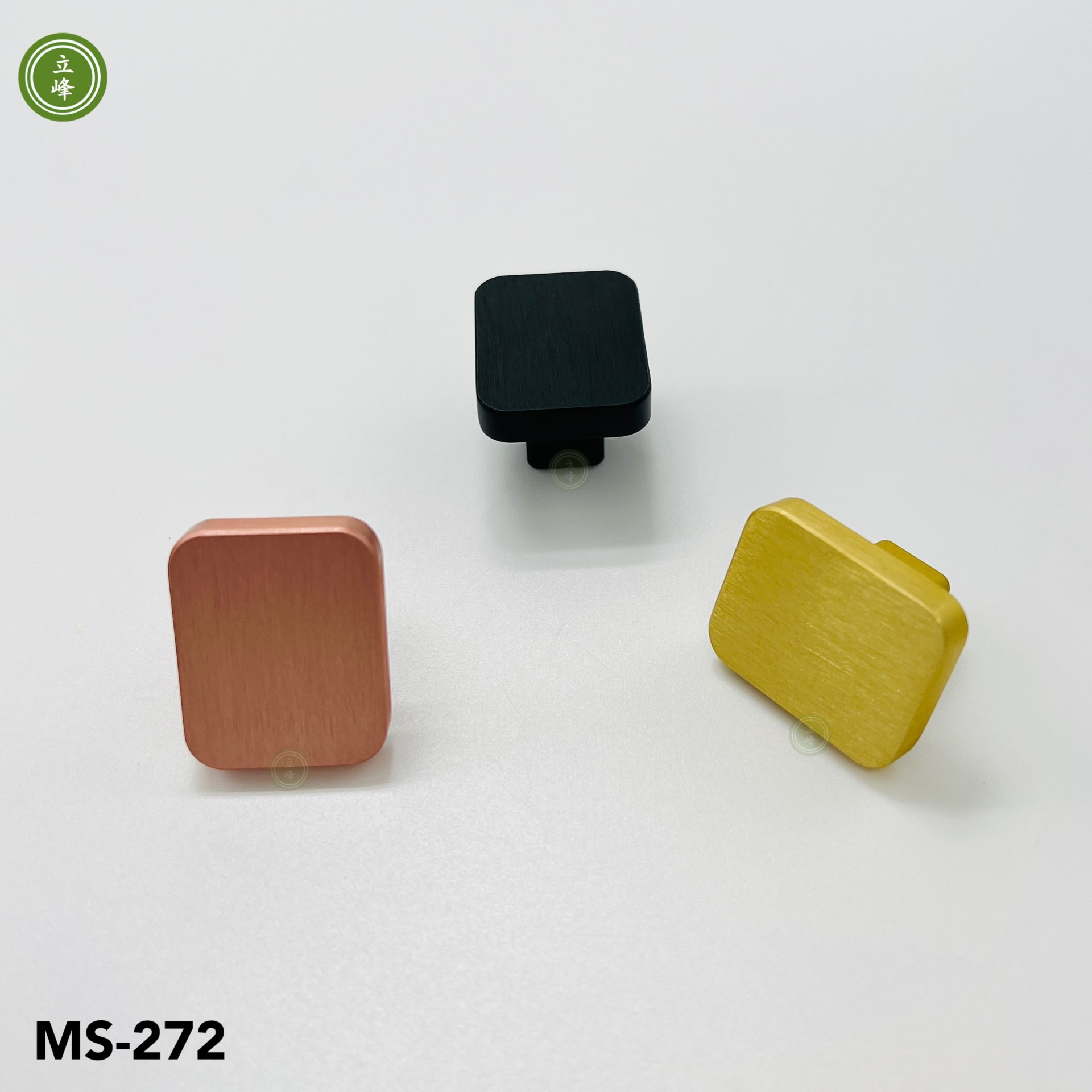 MS-272【黑色】方形 單顆把手