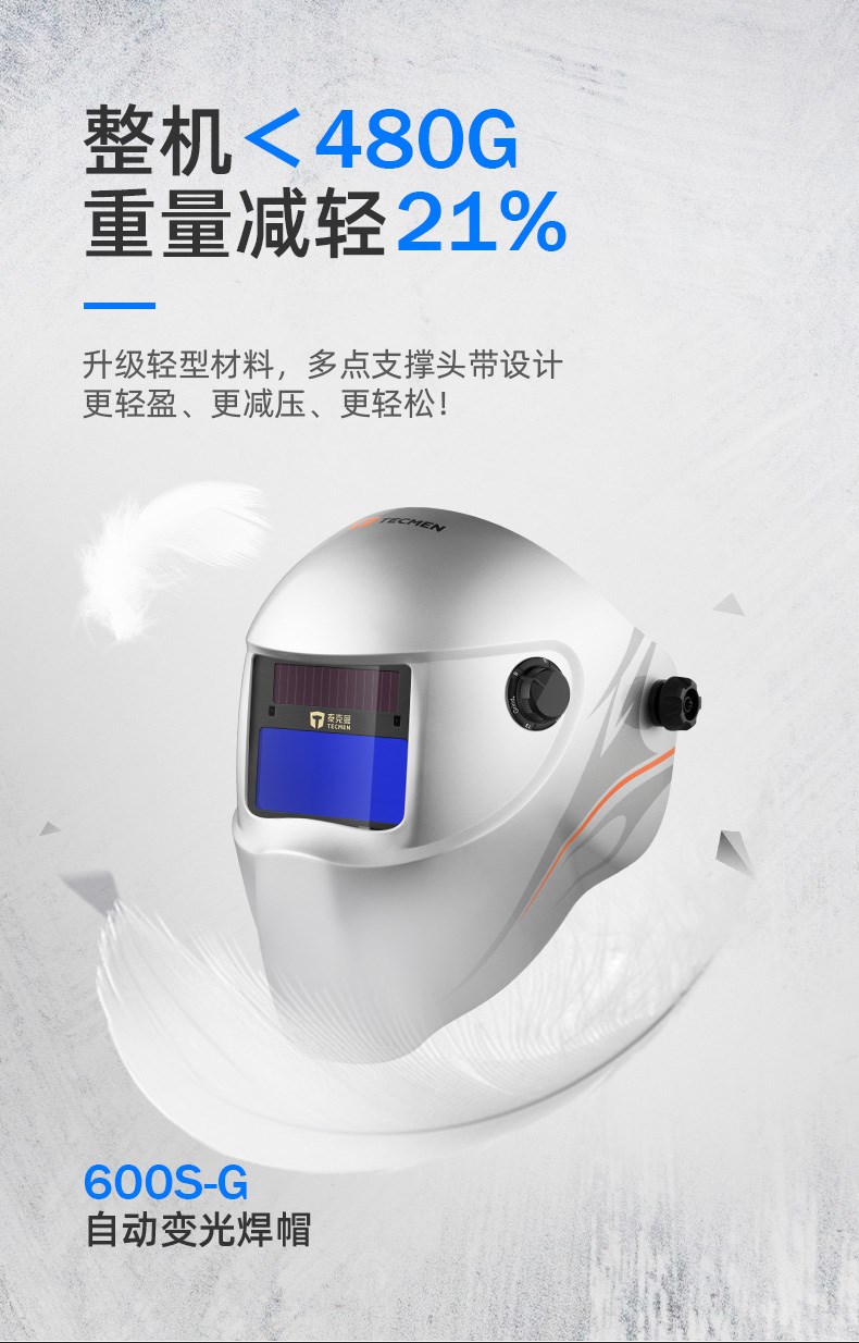 泰克曼600S-G自動變色焊接面罩