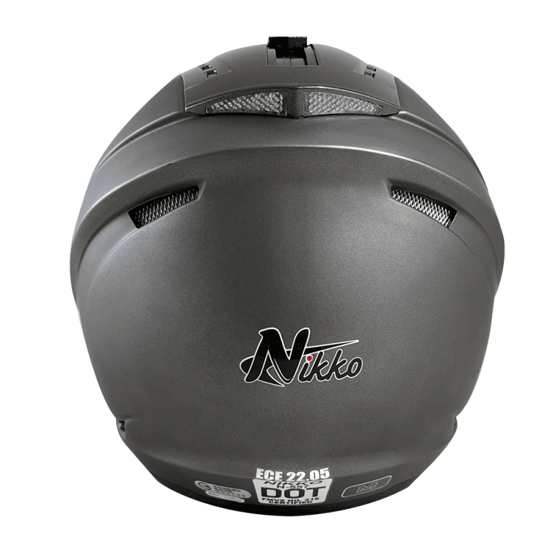 《遠古騎士》Nikko N557 N-557 沉穩素色 消光霜灰 半罩式 內墨鏡 安全帽