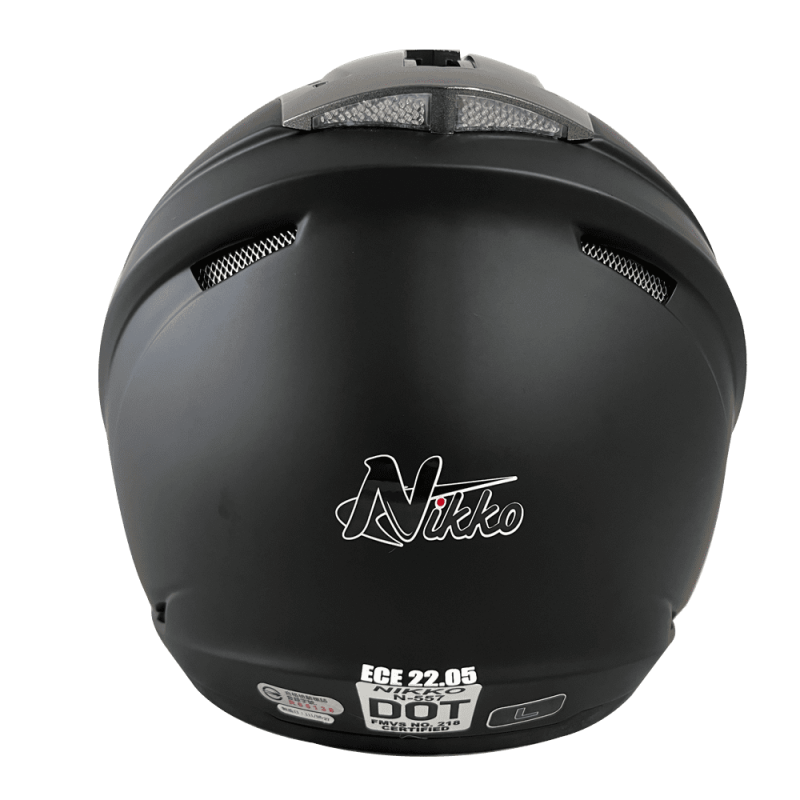 《遠古騎士》Nikko N557 N-557 沉穩素色 消光黑 半罩式 內墨鏡 安全帽