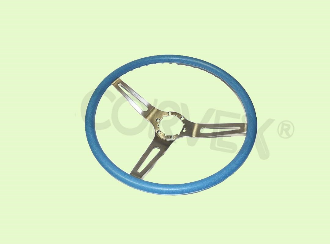 PART #:  CV07-SW01S-BL ∞  STEERING WHEEL  