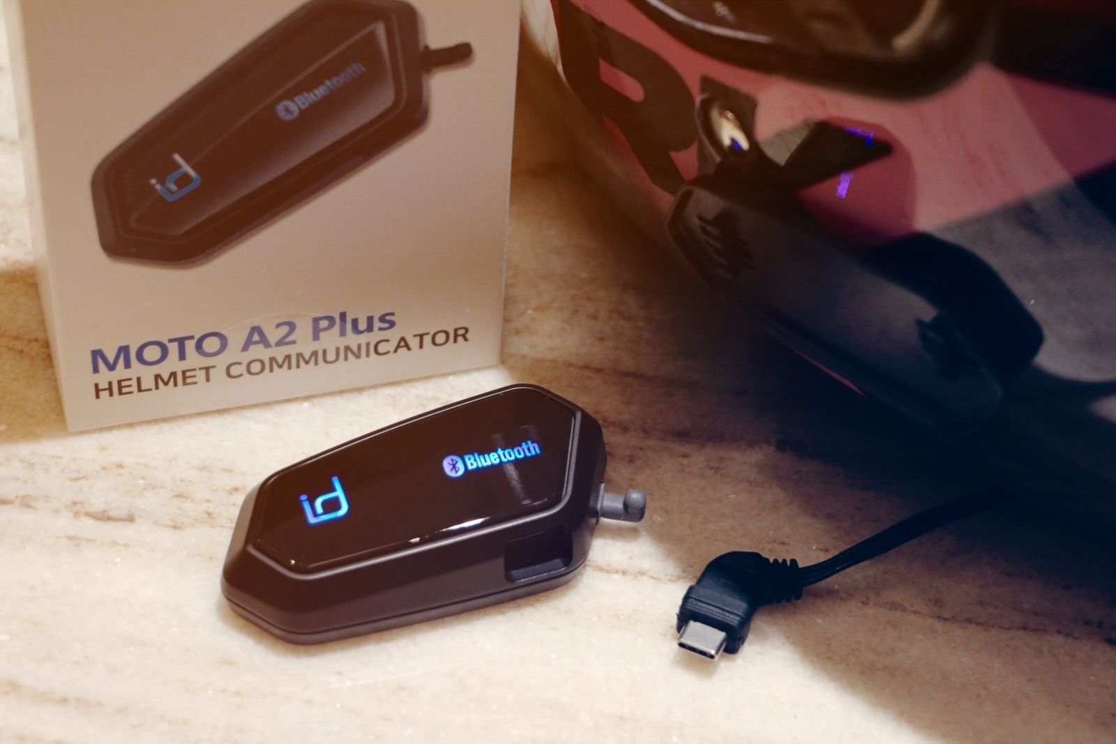 《遠古騎士》id221 MOTO A2 Plus 安全帽藍芽耳機麥克風 升級混音對講 智能音量調節 雙人對講