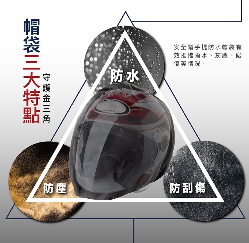 《遠古騎士》YW-R14 防水安全帽袋 中款 半罩尺寸 安全帽袋 收納袋 防水帽套 防水袋