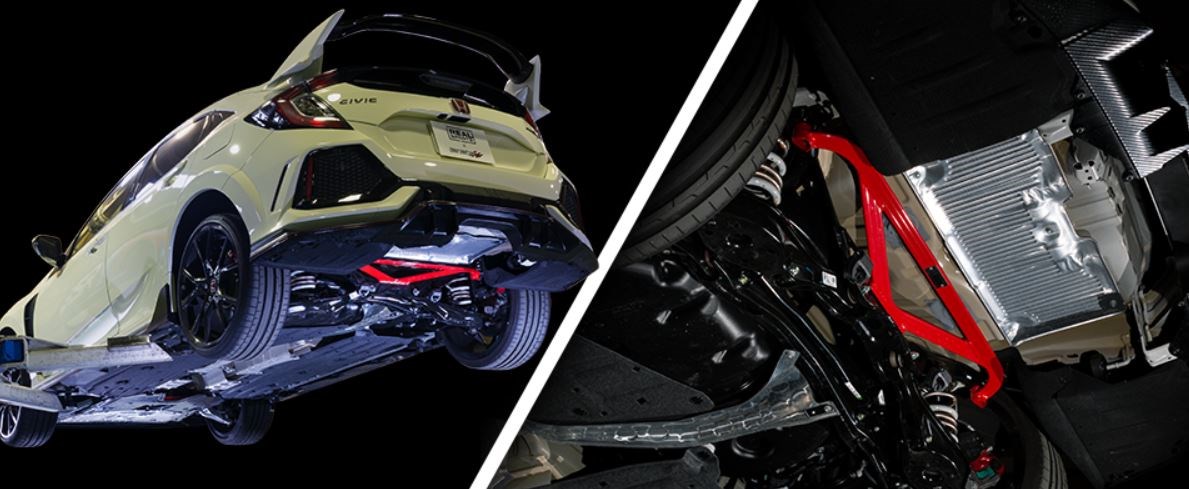 REAL SPORTS×TANABE FLOOR BRACE(FRONT)   REAL SPORTS×TANABE FLOOR BRACE(REAR)
