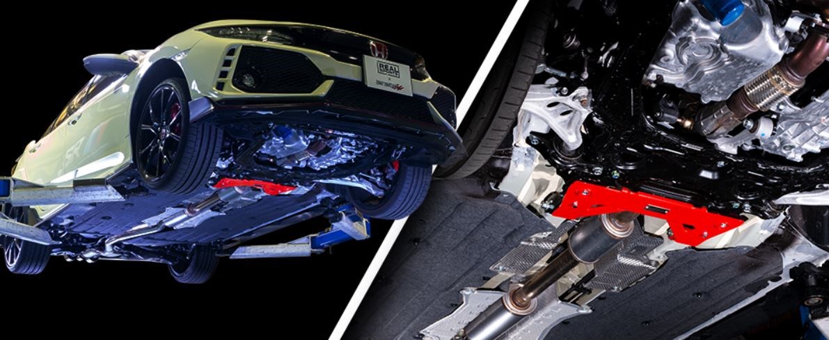 REAL SPORTS×TANABE FLOOR BRACE(FRONT)   REAL SPORTS×TANABE FLOOR BRACE(REAR)