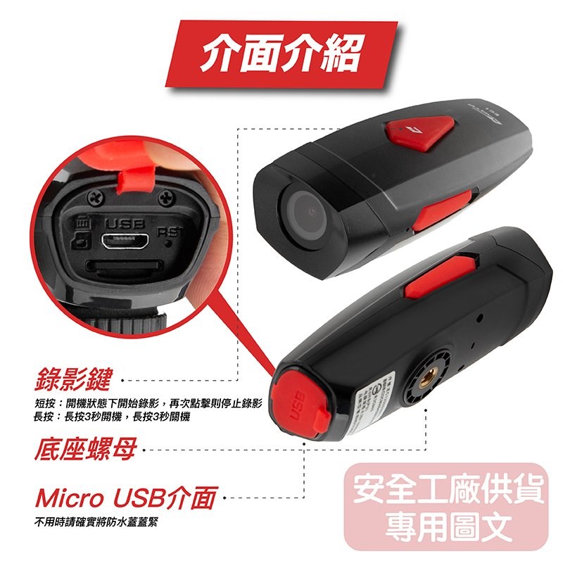 《遠古騎士》EMOTO EC1行車記錄器 HD 1080P安全帽 夜間拍攝 行車安全