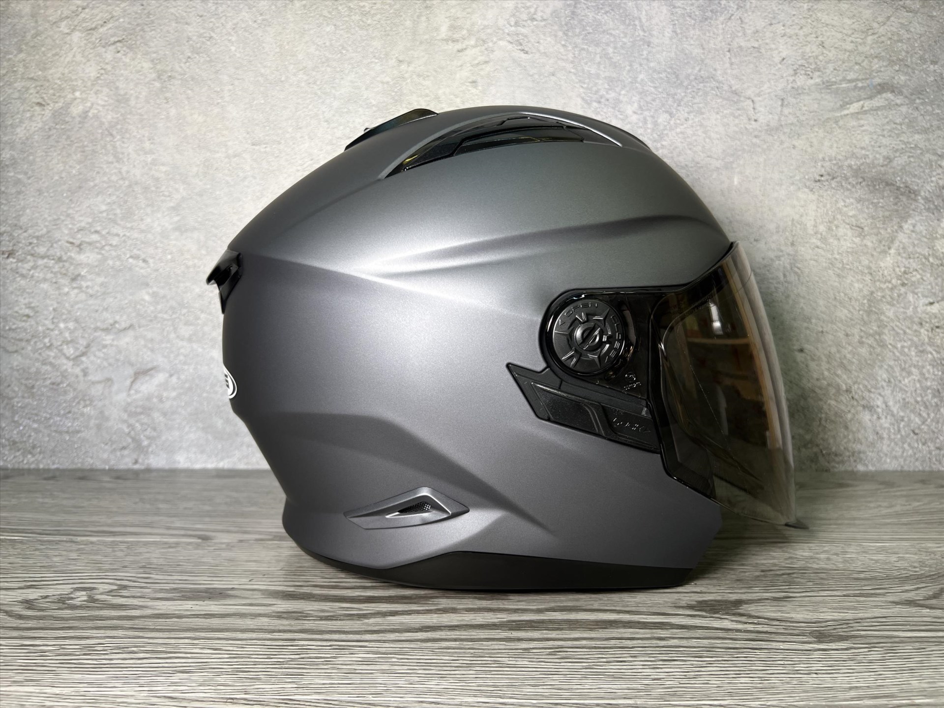 《遠古騎士》瑞獅 ZEUS 613B 素色 消光鐵灰 半罩安全帽 內襯全可拆 雙鏡片