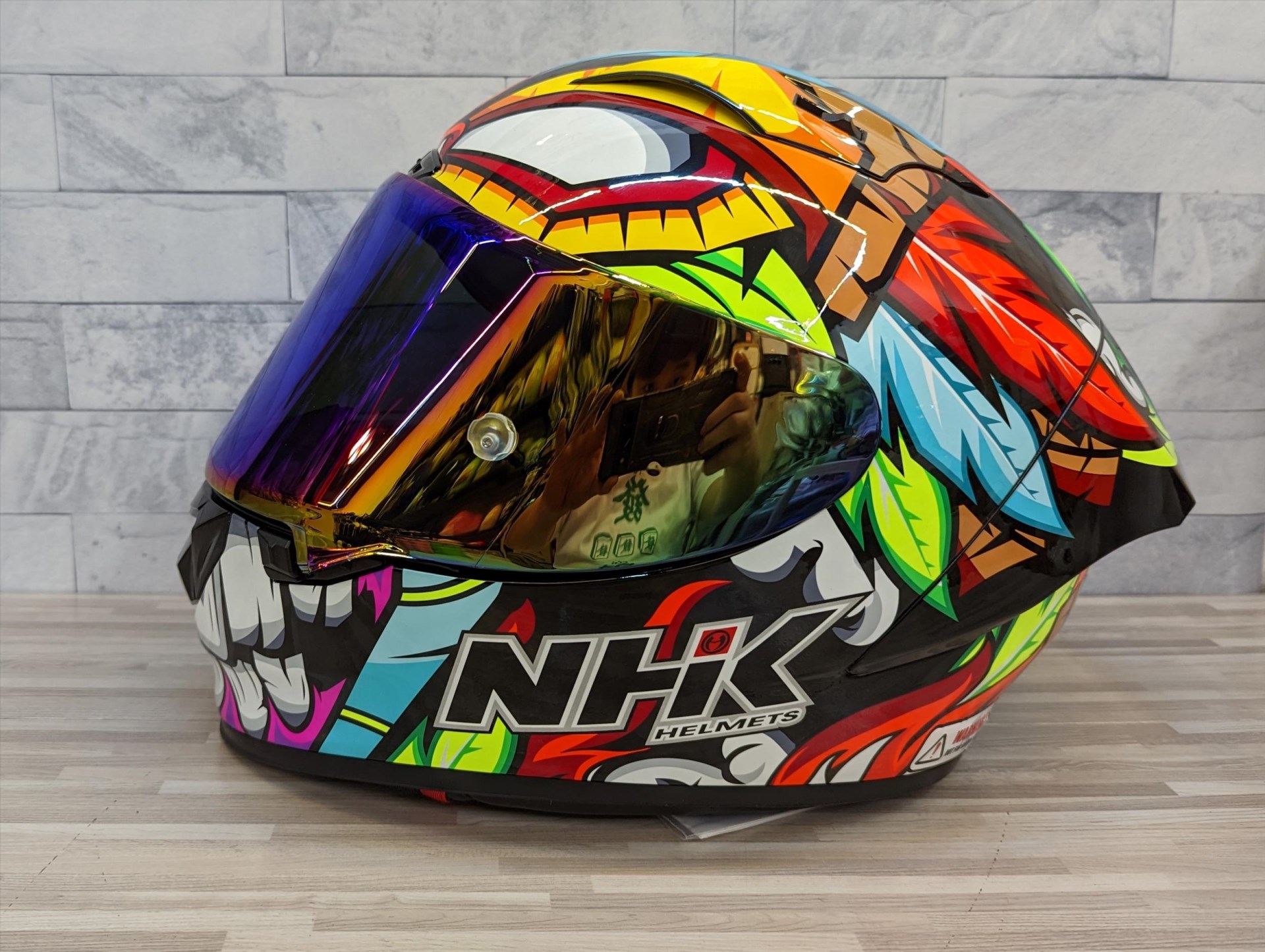 《遠古騎士》NHK GP-R TECH 多層膜鍍綠 專用鏡片(電藍) 全罩 安全帽