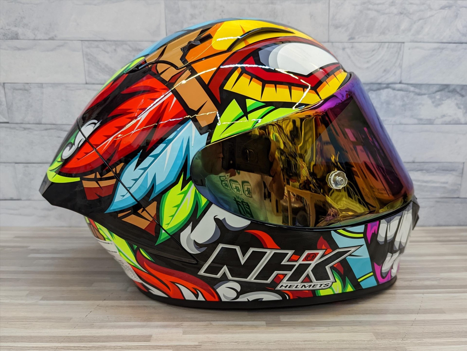 《遠古騎士》NHK GP-R TECH 多層膜鍍綠 專用鏡片(電藍) 全罩 安全帽