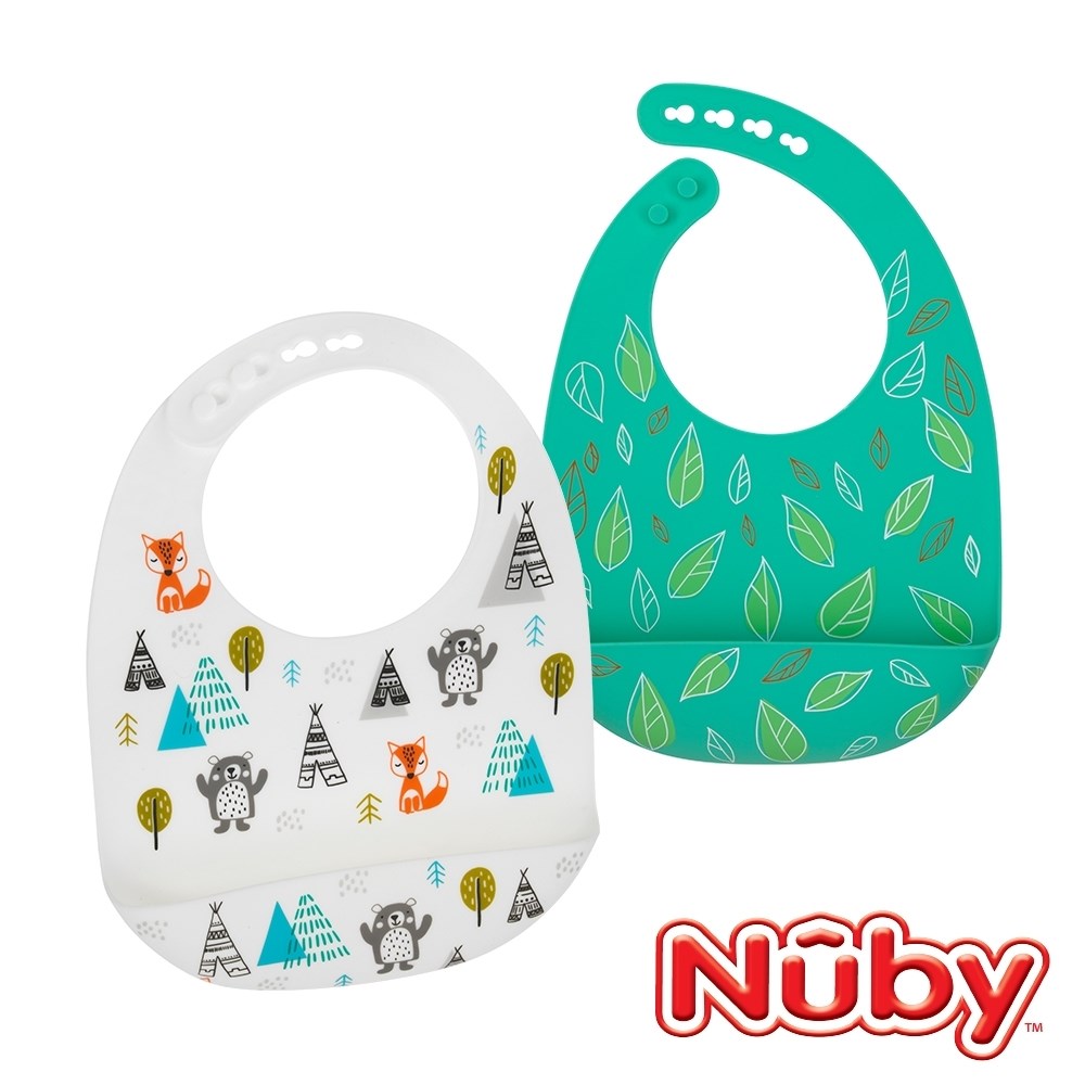 Nuby 矽膠圍兜