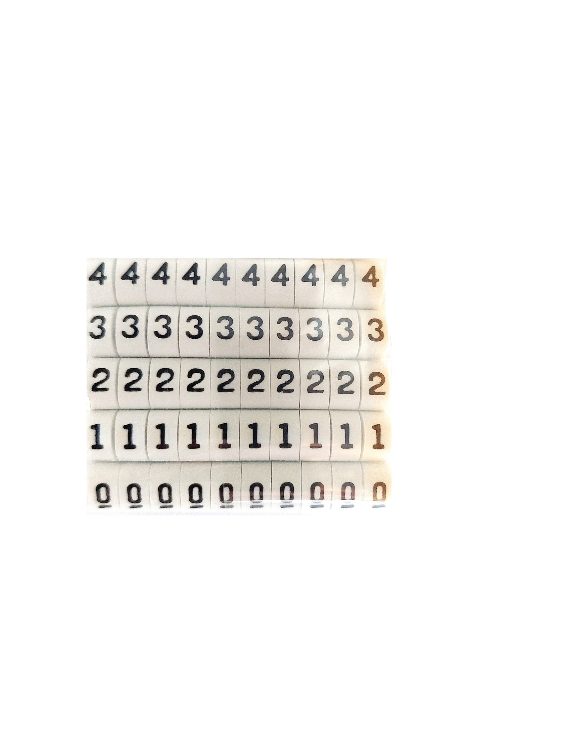 OC型配線標誌  OC-4  0~9(各10pcs)