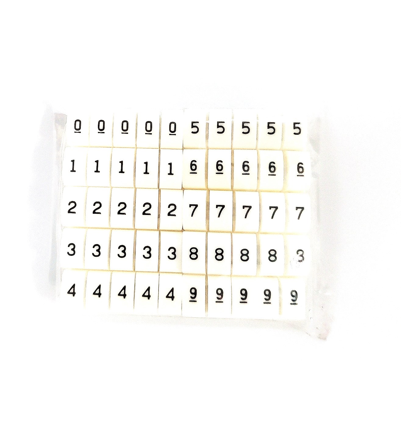 MB型配線標誌  MB-3  0~9(各5pcs) 