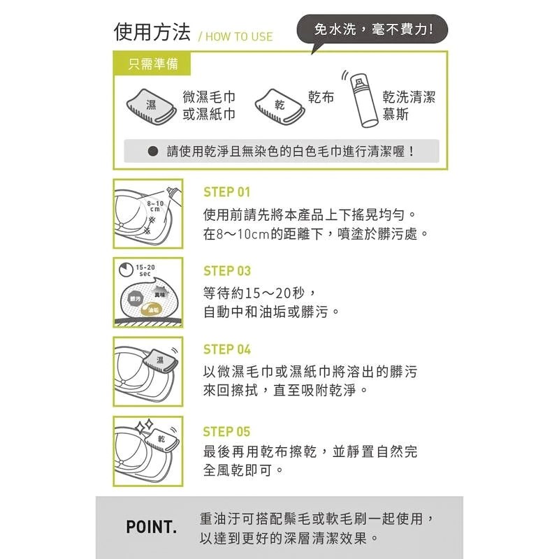 《遠古騎士》防御工事 乾洗消臭清潔慕斯 安全帽 清潔劑 250ml