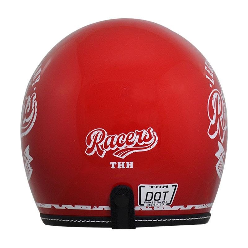 《遠古騎士》THH T-383A Racers 紅色 內墨鏡 復古帽 四分之三帽 安全帽
