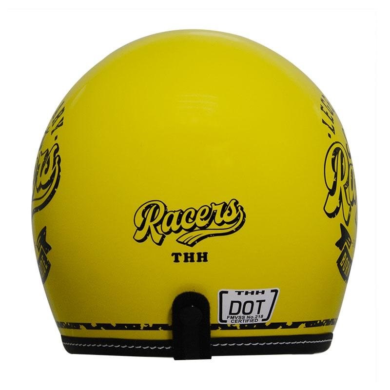 《遠古騎士》THH T-383A Racers 黃色 內墨鏡 復古帽 四分之三帽 安全帽