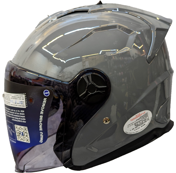 《遠古騎士》M2R J-X 素色款 水泥灰 內襯可拆 半罩安全帽