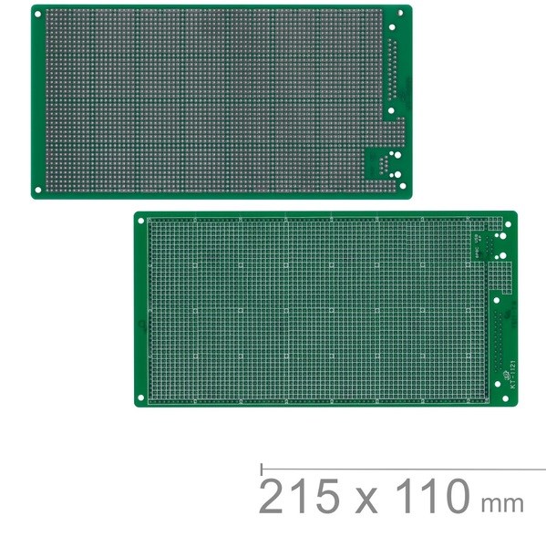KT-1121D 215 x 110 mm 雙面 73 x 40 孔 FRP PCB板 萬用電路板