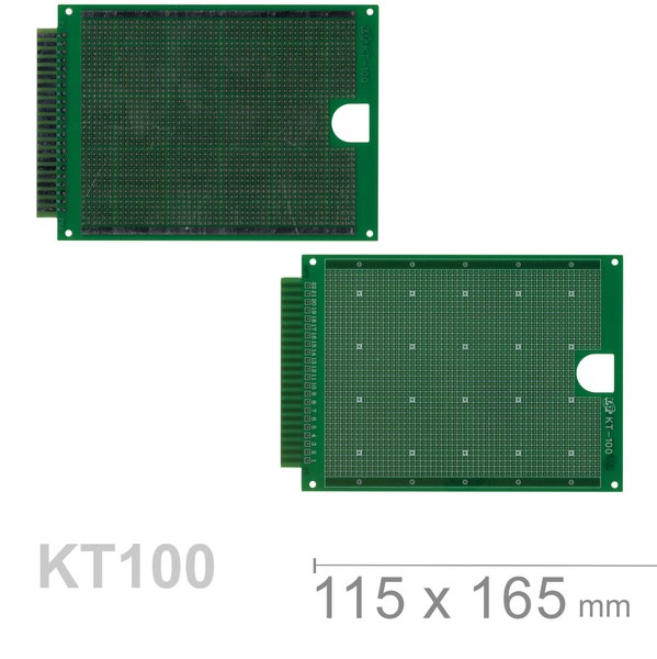 KT-100 115 x 165 mm 單面 50 x 40 孔 FRP PCB板 萬用電路板 乙級檢定板