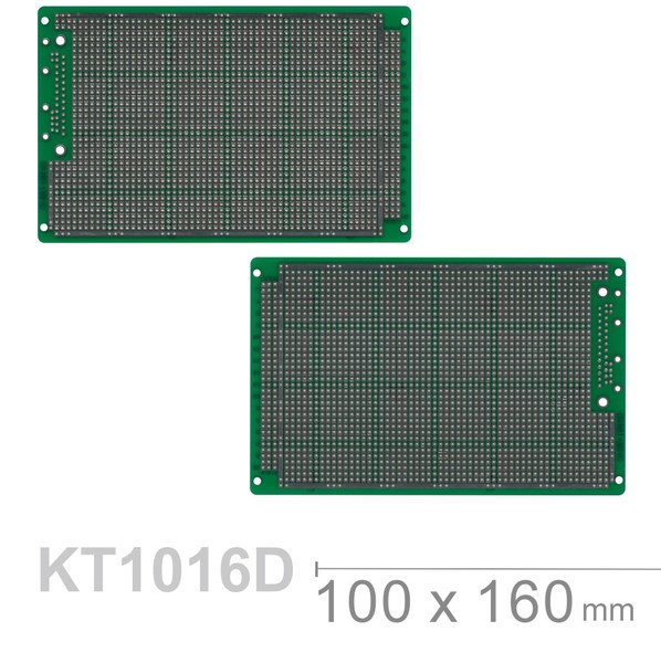 KT-1016D 100 x 160 mm 雙面 50 x 36 孔 FRP PCB板 萬用電路板