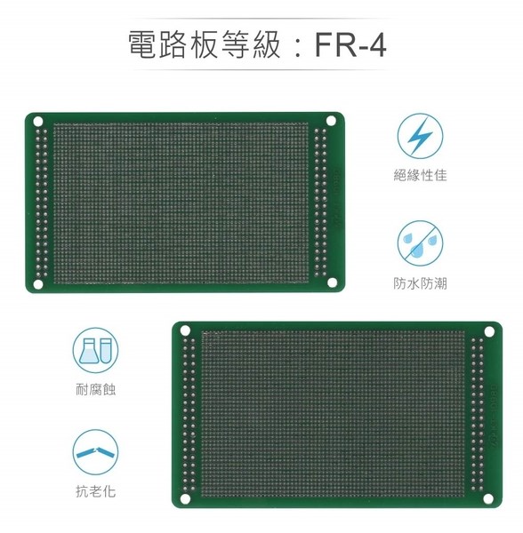KT-1098D 107 x 60 mm 雙面 68 x 43 孔 FRP PCB板 萬用電路板