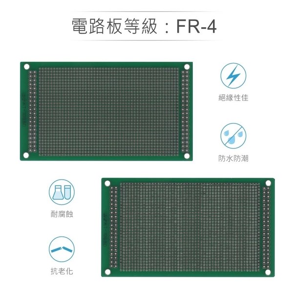 KT-1088D 107 x 60 mm 雙面 49 x 31 孔 FRP PCB板 萬用電路板