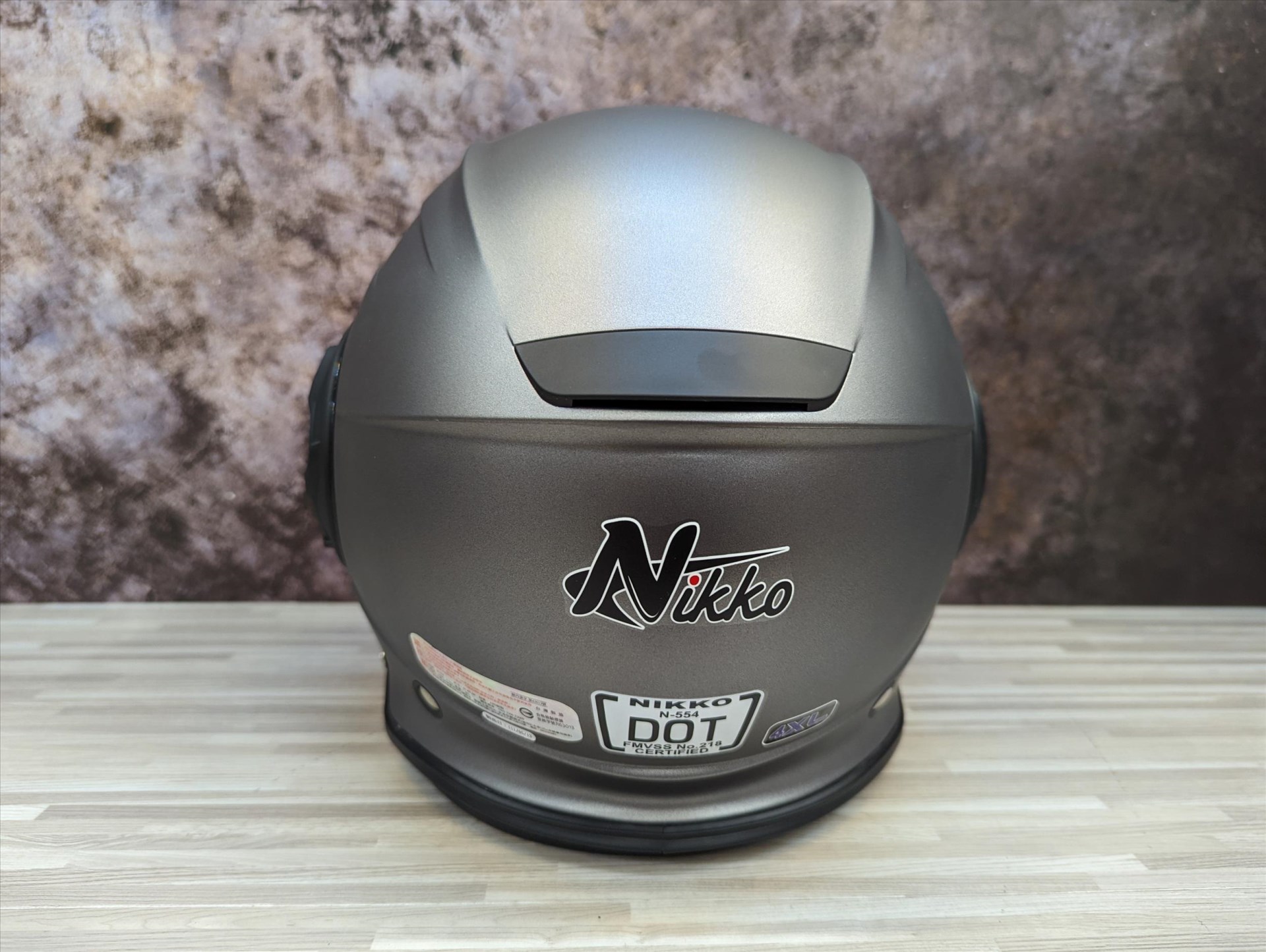 《遠古騎士》Nikko N-554 II 素色 平光黑銀 雙鏡片 安全帽 加大款