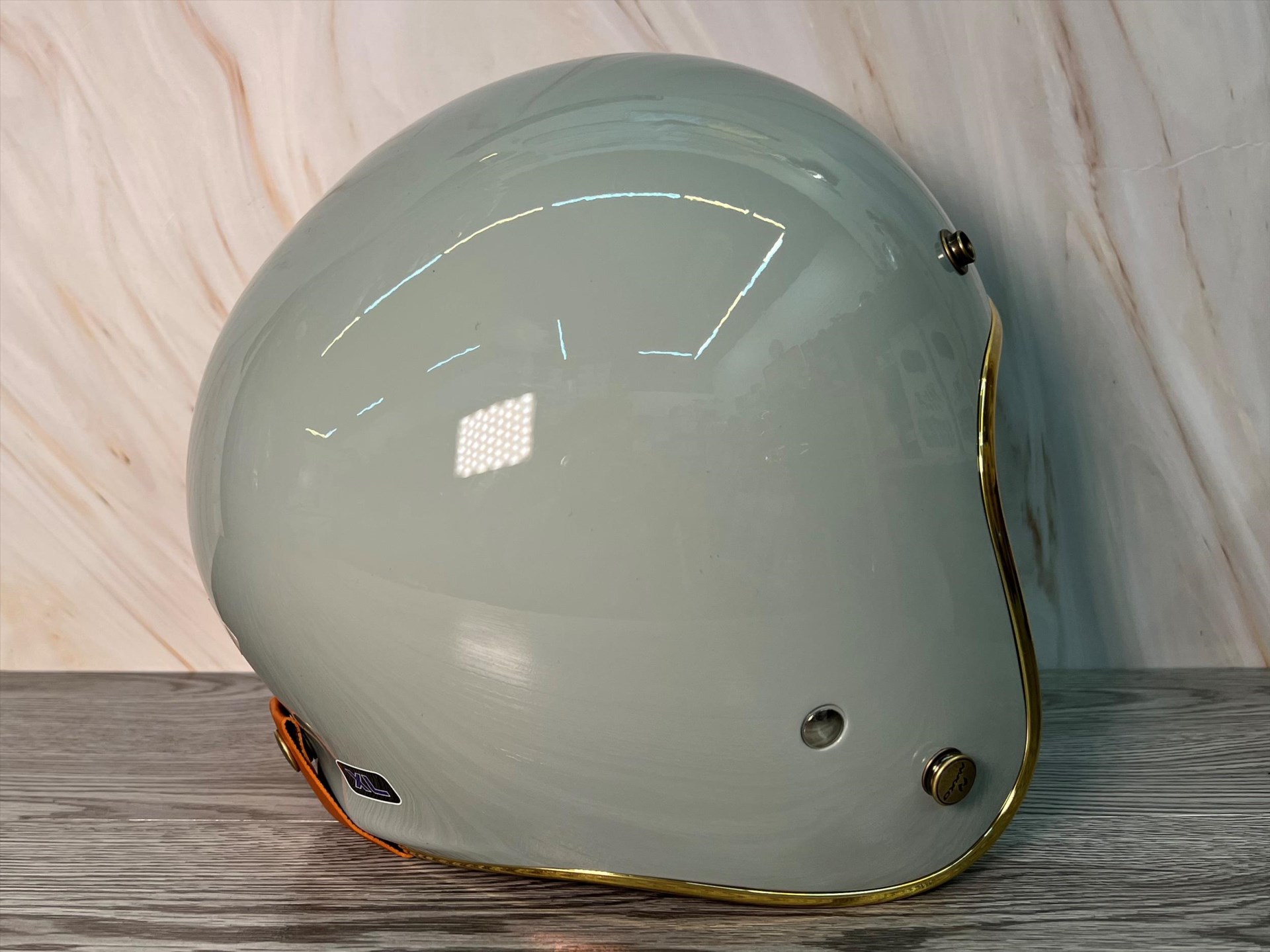 《遠古騎士》NIKKO N-401 復古青年新色調 素色 淺紺青 半罩 安全帽 復古帽