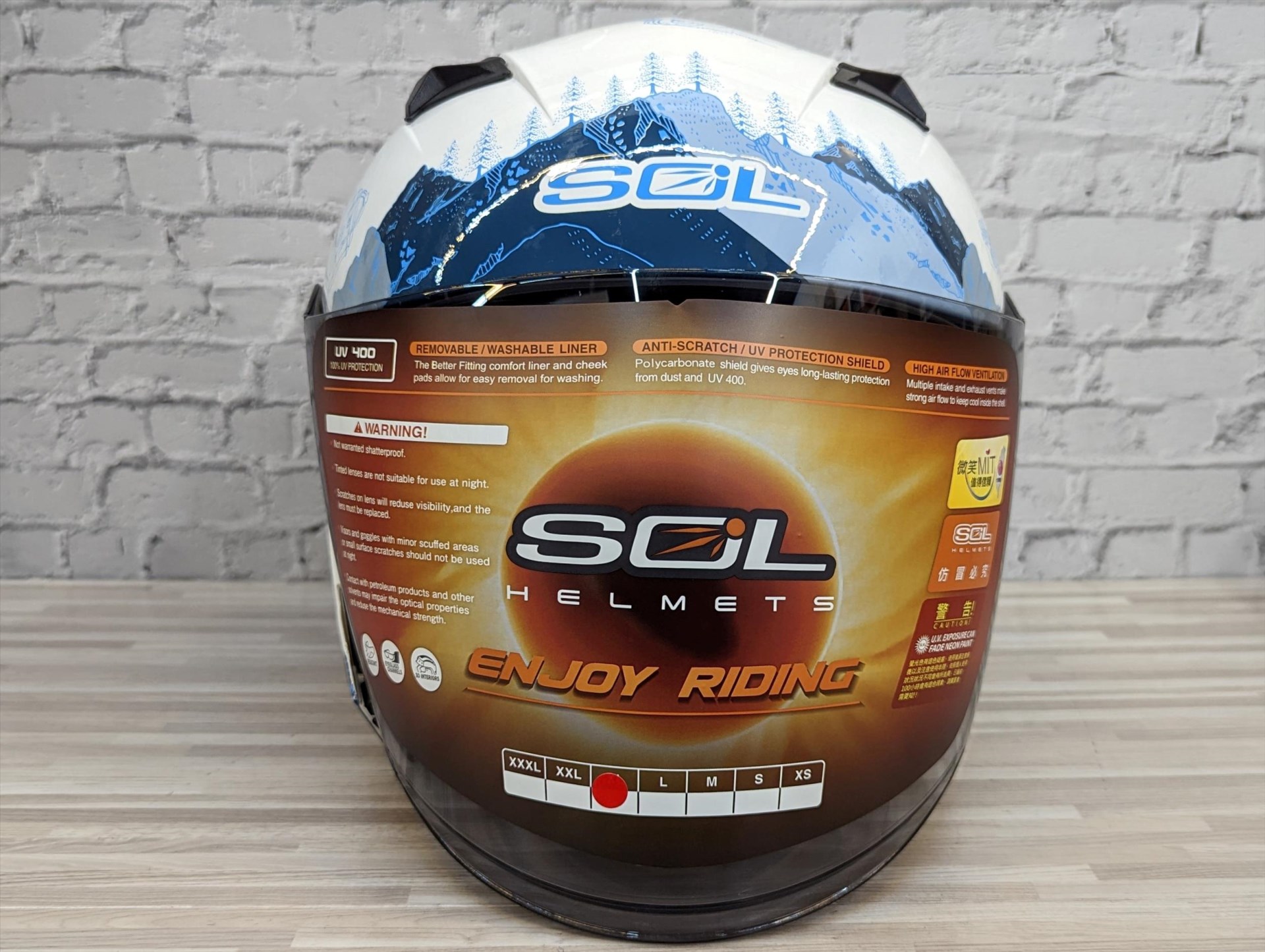 《遠古騎士》SOL SO7E SO-7E 探險者 白藍 半罩 雙D扣 雙層鏡 安全帽